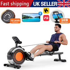 Magnetic Rowing Machine Rower with LCD Monitor Home Gym Fitness Cardio Workout .