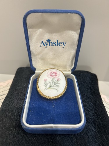 Aynsley brooch vintage fine - aynsley, vintage.