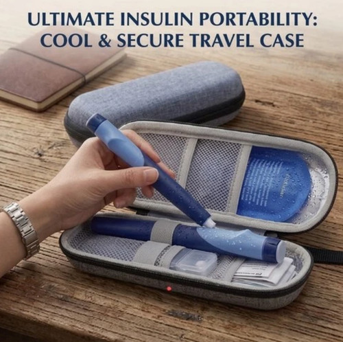 Insulin cooling case travel - case,