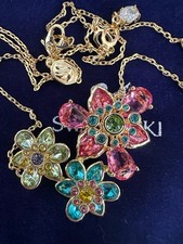 Swarovski Idyllia Mixed cuts, Flower, Multicoloured, Gold-tone plated #5721668
