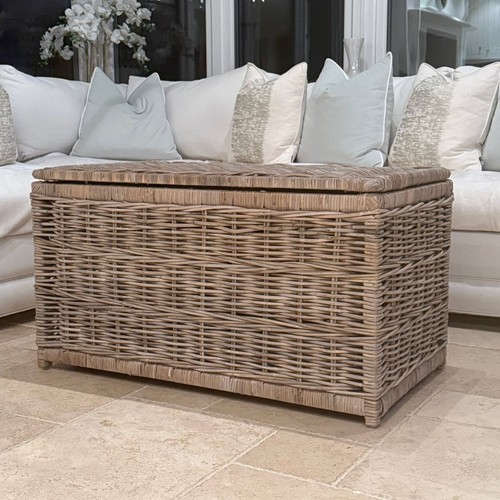 Grey rectangle kubu basket - rectangle,