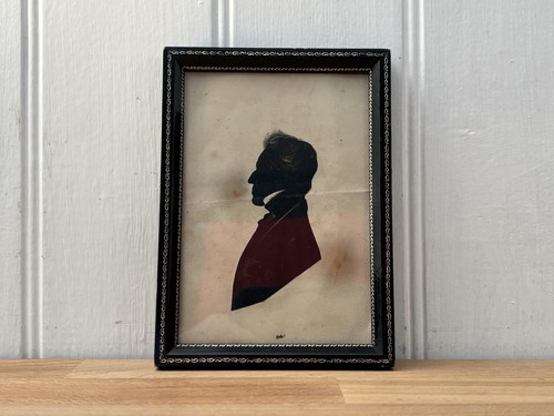 Antique miniature silhouette