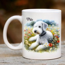 Personalised Bedlington Terrier Mug, Pet, Dog Lover, Gift Present
