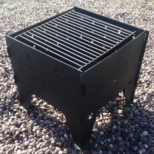 Flat pack fire pit - flat, with