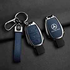 3 Button Car Key Luxury Leather Case For Mercedes Benz A B C E CLS CLA AMG GLK W