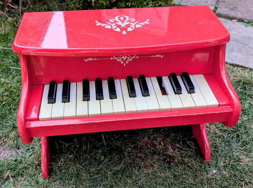 Red wooden via - red, kids