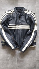 Frank Thomas Café Racer Mens Motorcycle Leather Jacket  UK 42 Medium  Luffield