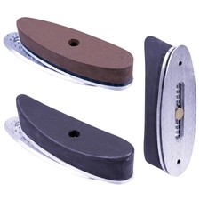 GunTuff Adjustable Rubber Recoil Butt Pad Black Brown Rifle Buttplate Shotgun