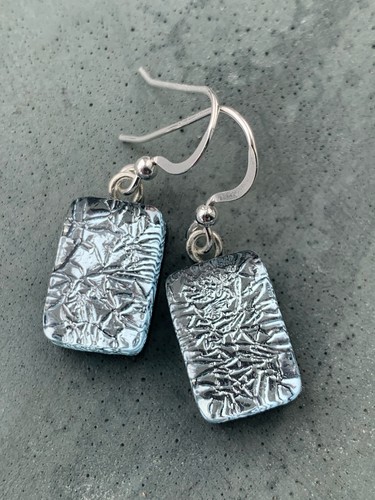 Sterling silver dichroic - sterling, glass