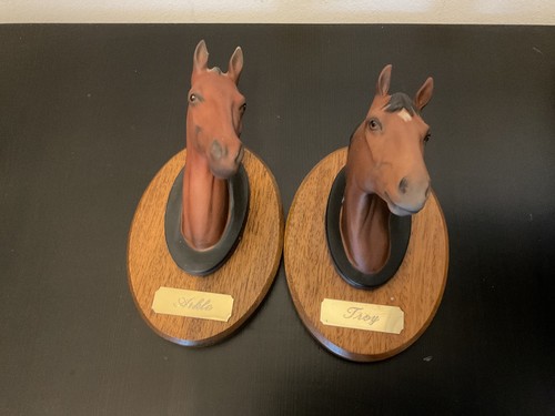 Beswick horses heads on - heads,