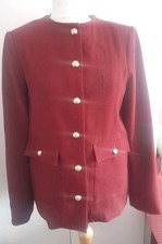 ZARA SZ S/UK 10 BURGUNDY MID