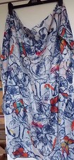 Lola rose Butterfly Bird Tree Scarf Navy mix new & pouch