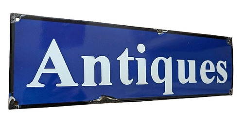 Antiques enamel sign plaque - antiques,