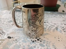 sterling silver christening mug
