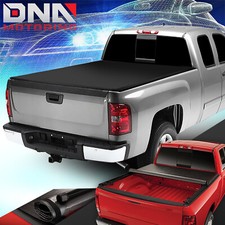 FOR 2007-2018 CHEVY SILVERADO GMC SIERRA 5.8 FT BED SOFT ROLL-UP TONNEAU COVER