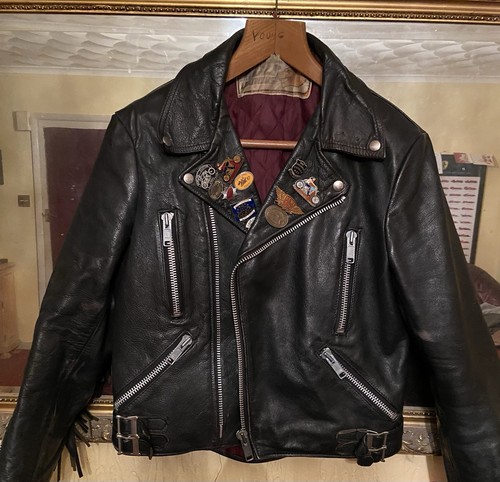1970 80s wolf leather - to,