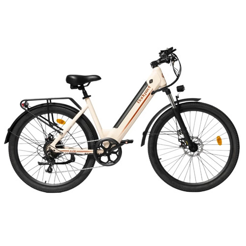 Step through city bike - through,