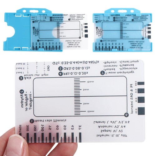 1pc ecg step ruler - step, card