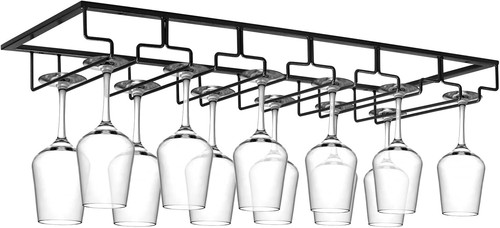 Wine glass rack under cabinet - glass,