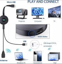 QIDUHUQI Wireless Display Adapter/ Miracast Dongle HDMI&WiFi iOS/Android#Z4-1