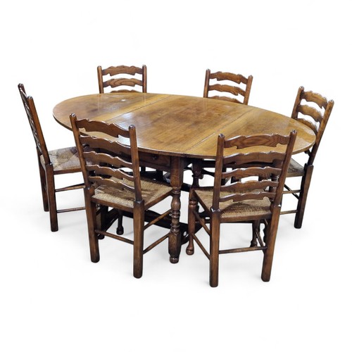 Solid oak gateleg - oak, table