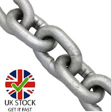 10 Meters 6mm Galvanised Steel Short Link Chain DIN 766 Mooring Anchor UK STOCK