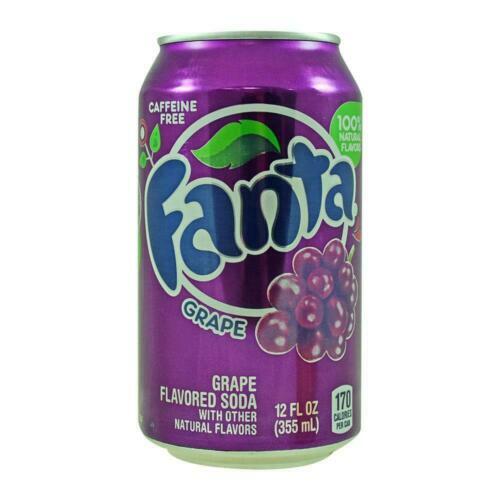 Fanta grape soda can - grape,