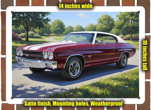 Metal sign 1970 - sign,