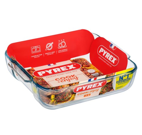 Pyrex glass square roaster - pyrex,