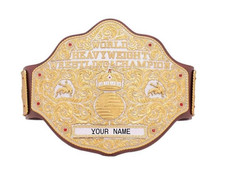 BIG GOLD World Heavyweight Championship Replica Tittle Belt Adult Size 6MM