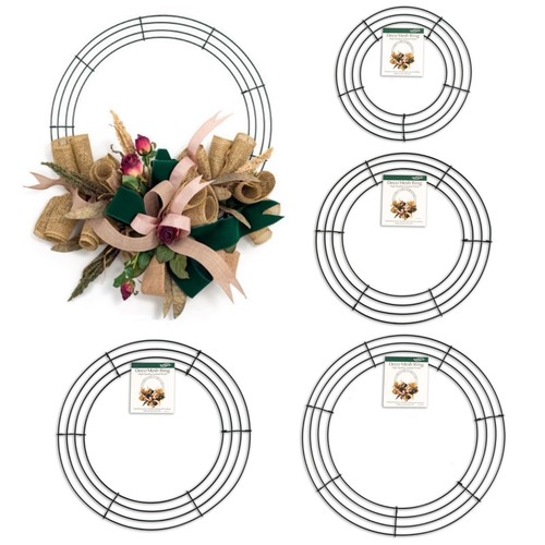 Metal wreath ring frame wire - metal,