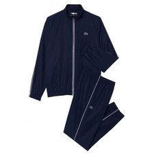 Lacoste Full Tracksuit Set Blue Mens Top Bottoms Joggers WH2574