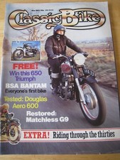 CLASSIC BIKE MAGAZINE MAY 1983 BSA BANTAM DOUGLAS AERO 600 MATCHLESS G9 RESTO
