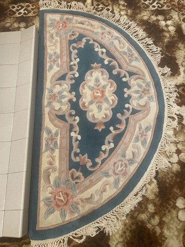 Shensi wool half moon rug - half,