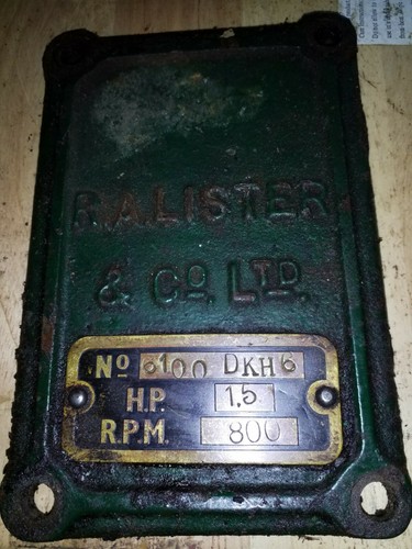 Lister spec plate - lister,