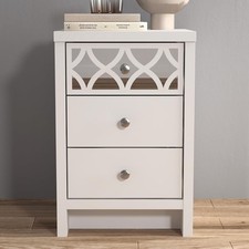 Arianna White Bedside Cabinet