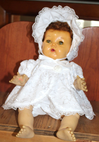 Lace dress set for tiny - set, 15"