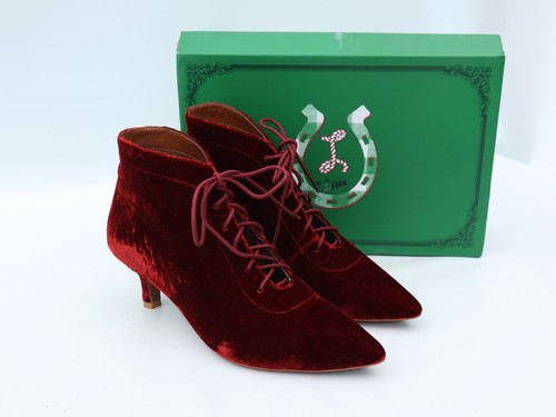 Miss fire ankle boots lace - fire,