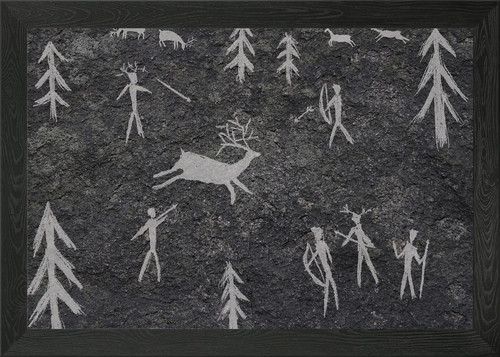 Prehistoric deer hunting - , scene