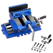 Uimoso 4-Inch Cross Slide Drill Press Vise with X-Y Axis Adjustment, Cast Iron