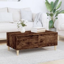 Coffee Table Smoked Oak 90x50x36.5  Engineered Wood O3V8
