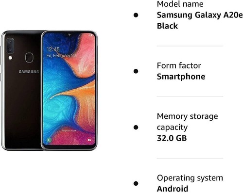 Samsung galaxy a20e - a20e,, black