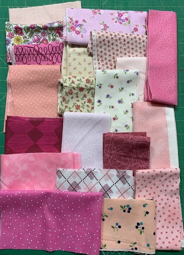 Branded pink fabric scrap - ,