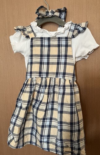 Girls check pinafore - , dress