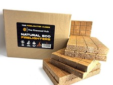 768 Eco Natural Wood Firelighters - Sustainable Wood Fiber Fire starters