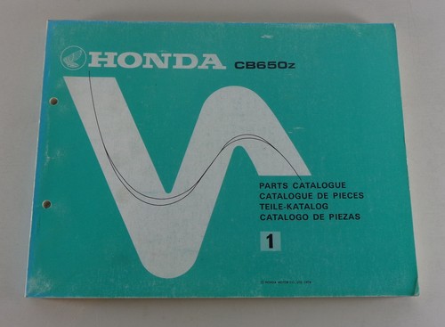 Parts catalog honda 650z - parts,