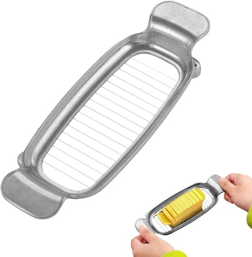 Stainless steel butter slicer - steel,