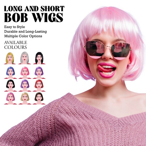 Womens short bob wig - bob,