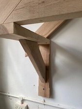 Green Oak Gallow Bracket - Porch Brackets - Dovetail Joint -  Free Delivery