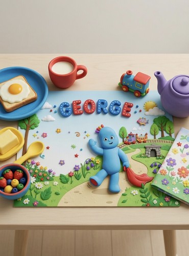 Personalised placemat iggle - personalised,